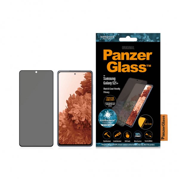 PanzerGlass Samsung Galaxy S21 Plus Skjermbeskytter Case Friendly Privacy
