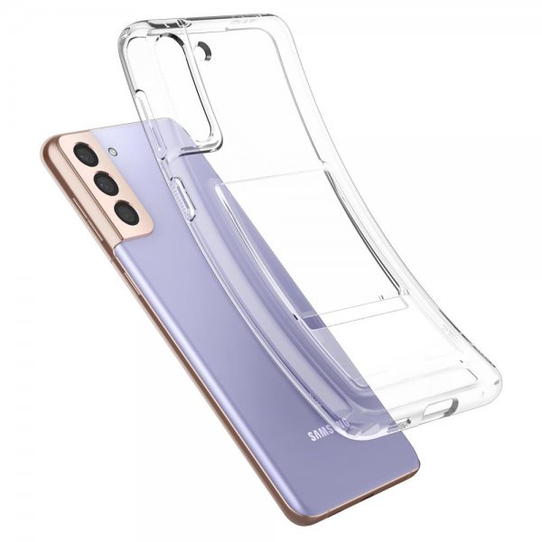 Spigen Samsung Galaxy S21 Deksel Crystal Slot Crystal Clear