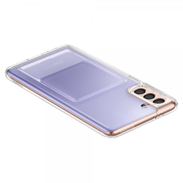 Spigen Samsung Galaxy S21 Deksel Crystal Slot Crystal Clear