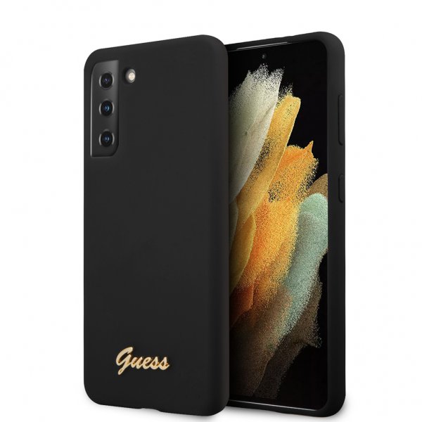Guess Samsung Galaxy S21 Deksel Metal Logo Svart