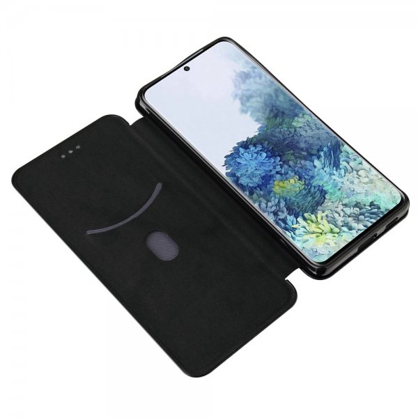 Samsung Galaxy S21 Ultra Etui Karbonfibertekstur Svart