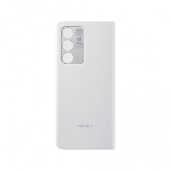 Samsung Original Galaxy S21 Ultra Etui Smart Clear View Cover Lysegrå