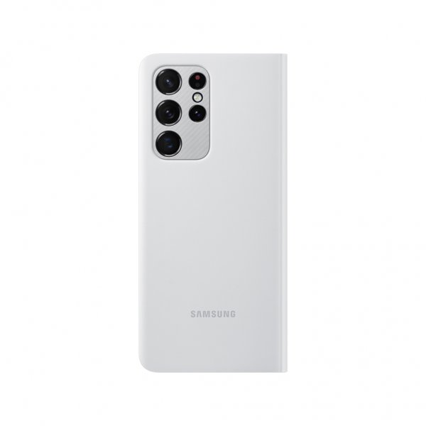 Samsung Original Galaxy S21 Ultra Etui Smart Clear View Cover Lysegrå