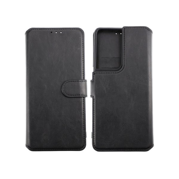 Rvelon Samsung Galaxy S21 Ultra Etui Detachable Wallet Case Svart