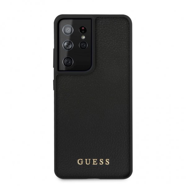 Guess Samsung Galaxy S21 Ultra Deksel Skinntekstur Svart
