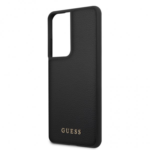 Guess Samsung Galaxy S21 Ultra Deksel Skinntekstur Svart