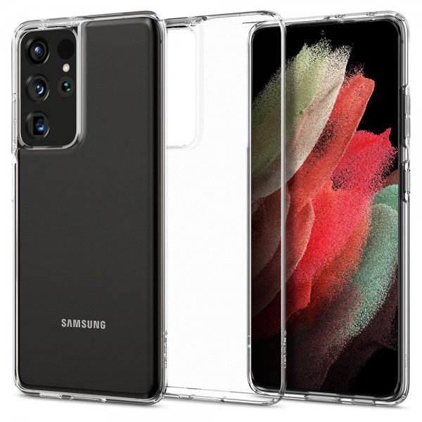 Spigen Samsung Galaxy S21 Ultra Deksel Liquid Crystal Crystal Clear