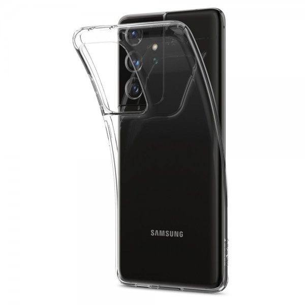 Spigen Samsung Galaxy S21 Ultra Deksel Liquid Crystal Crystal Clear