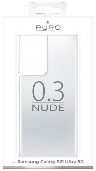 Puro Samsung Galaxy S21 Ultra Deksel Nude Gjennomsiktig Klar