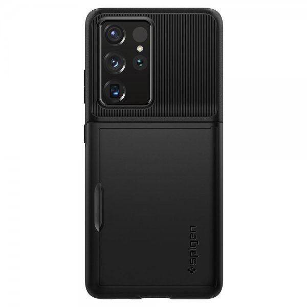 Spigen Samsung Galaxy S21 Ultra Deksel Slim Armor CS Svart