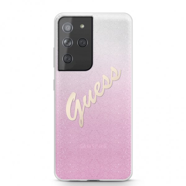 Guess Samsung Galaxy S21 Ultra Deksel Vintage Rosa