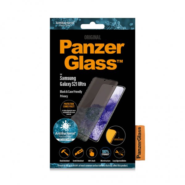 PanzerGlass Samsung Galaxy S21 Ultra Skjermbeskytter Case Friendly Privacy