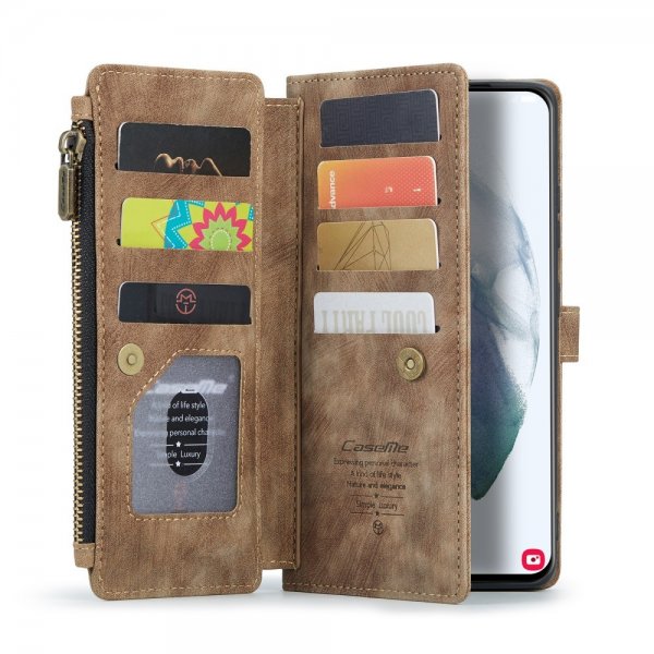 CaseMe Samsung Galaxy S22 Etui C30 Series Brun