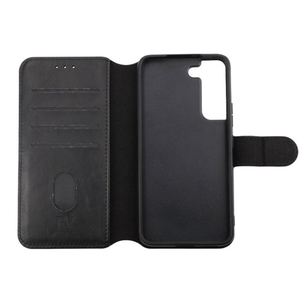 Rvelon Samsung Galaxy S22 Etui Detachable Wallet Case Svart