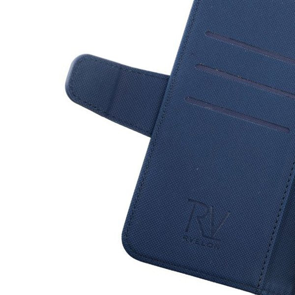 Rvelon Samsung Galaxy S22 Etui Utbrettbar Kortlomme Blå