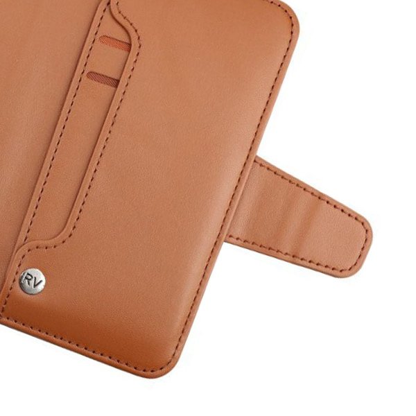 Rvelon Samsung Galaxy S22 Etui Utbrettbar Kortlomme Brun