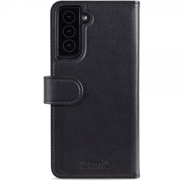 holdit Samsung Galaxy S22 Plus Etui Wallet Case Magnet Svart