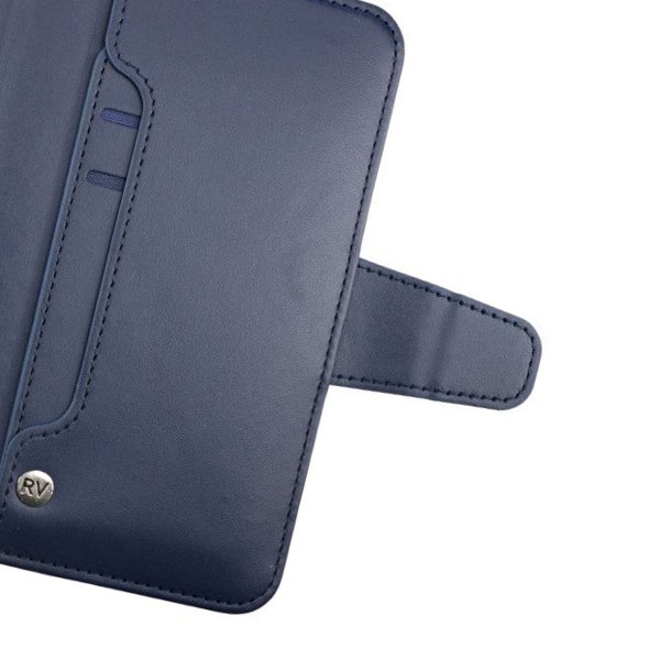 Rvelon Samsung Galaxy S22 Plus Etui Utbrettbar Kortlomme Blå