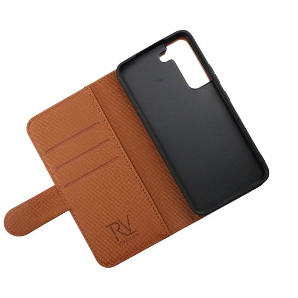 Rvelon Samsung Galaxy S22 Plus Etui Detachable Wallet Case Brun