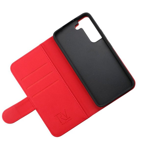 Rvelon Samsung Galaxy S22 Plus Etui Detachable Wallet Case Rød
