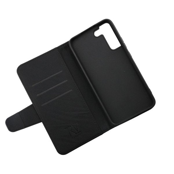 Rvelon Samsung Galaxy S22 Plus Etui Utbrettbar Kortlomme Svart
