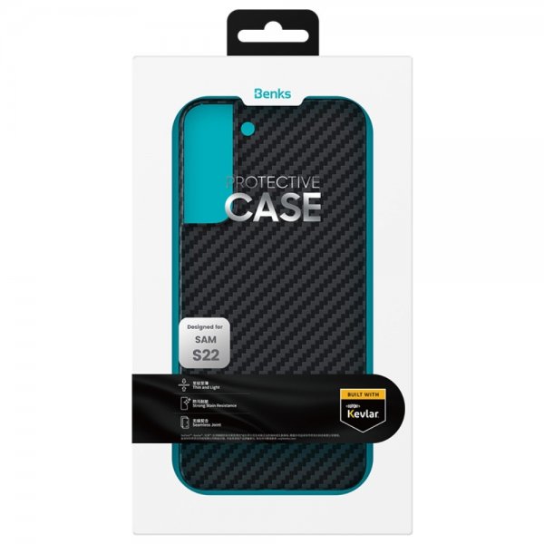 Benks Samsung Galaxy S22 Plus Deksel Aramid Fiber Svart