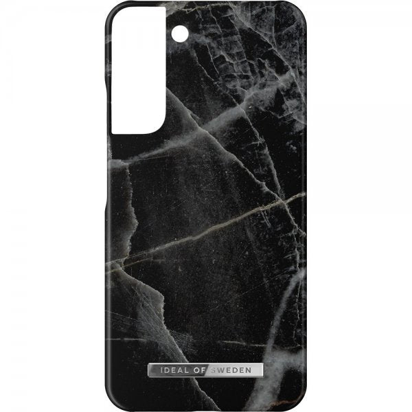 Ideal of Sweden Samsung Galaxy S22 Plus Deksel Fashion Case Black Thunder Marble