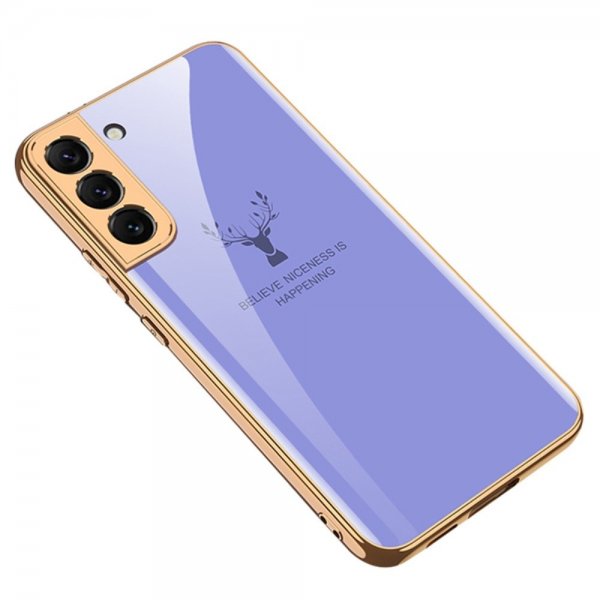 GKK Samsung Galaxy S22 Plus Deksel Hjortmotiv Lilla