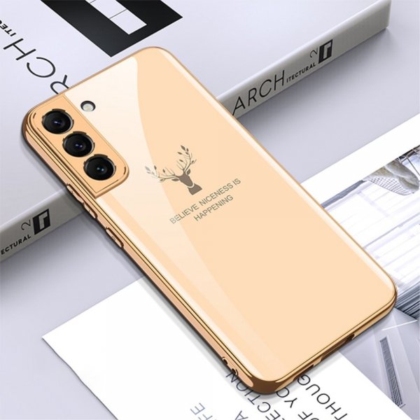 GKK Samsung Galaxy S22 Plus Deksel Hjortmotiv Beige