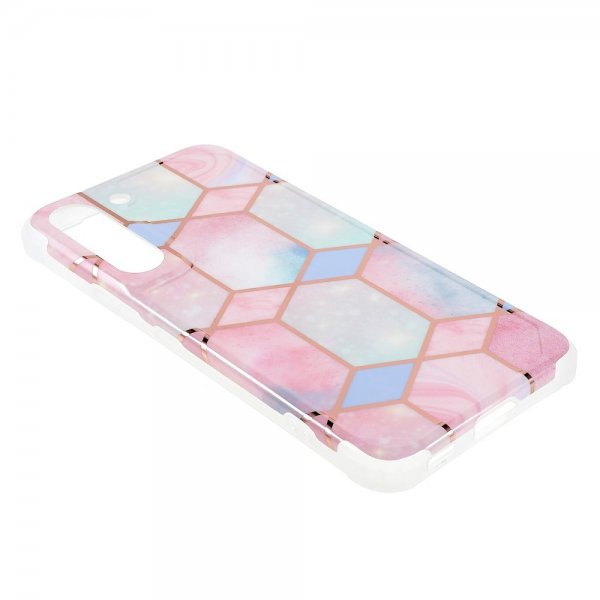 Samsung Galaxy S22 Plus Deksel Marmor Rosa