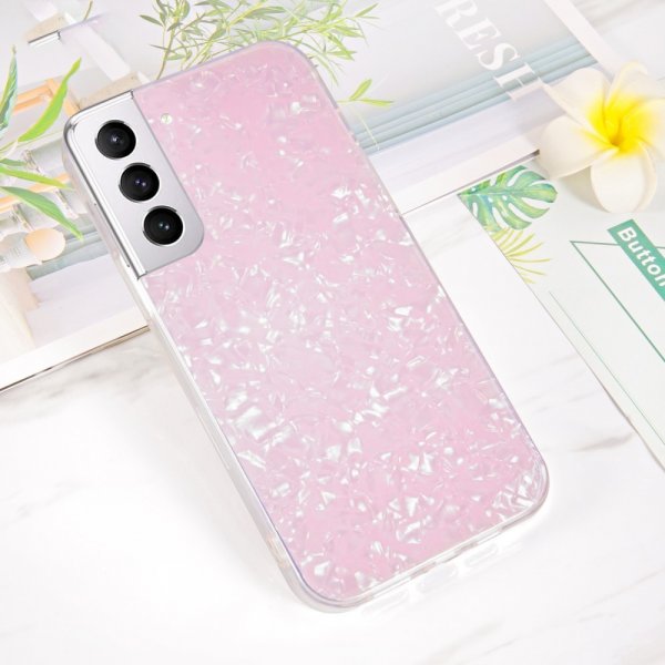 Ipaky Samsung Galaxy S22 Plus Deksel Marmormønster Rosa