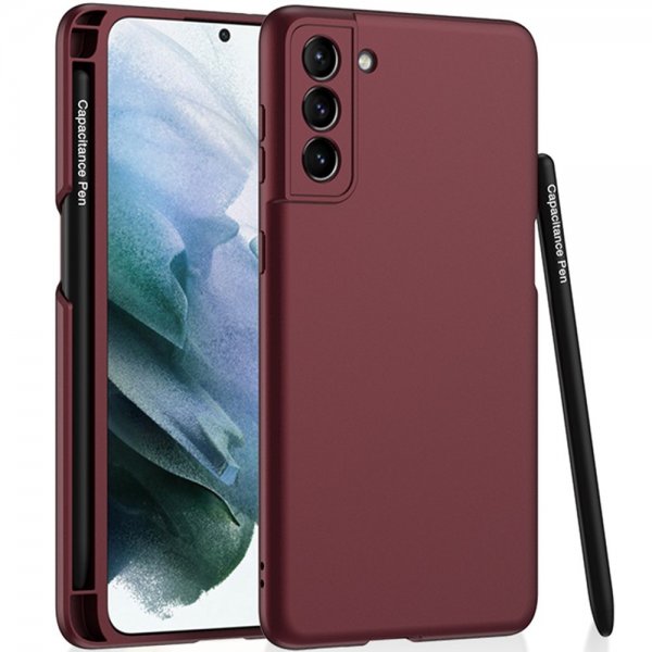 GKK Samsung Galaxy S22 Plus Deksel Stylus Vinrød