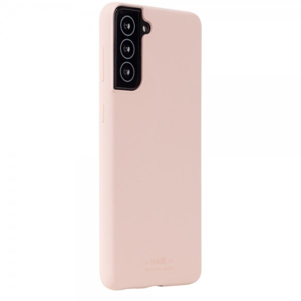 holdit Samsung Galaxy S22 Plus Deksel Silikon Blush Pink