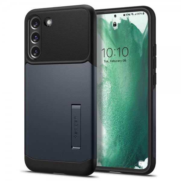 Spigen Samsung Galaxy S22 Plus Deksel Slim Armor Metal Slate