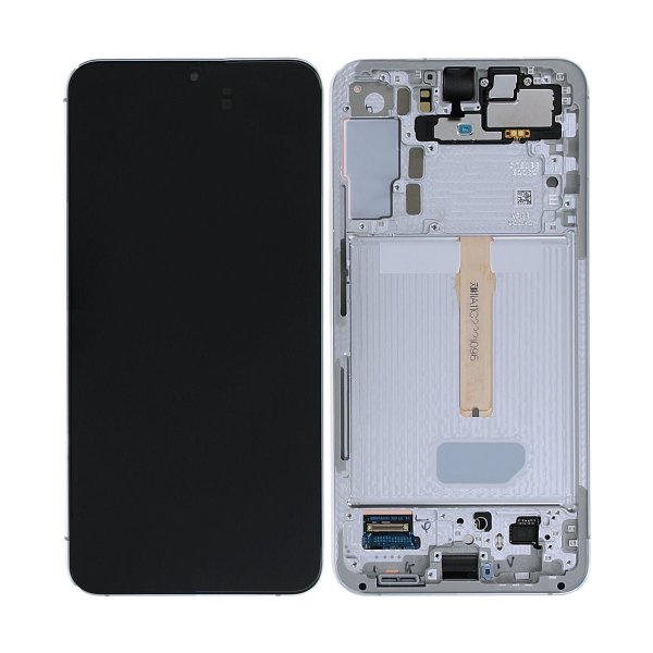 Samsung Samsung Galaxy S22 Plus Skjerm med LCD Display Original - Hvit/Cream/Blå