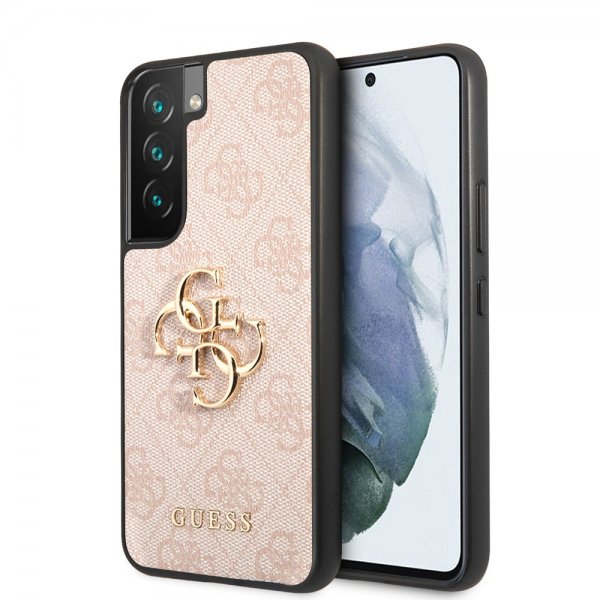Guess Samsung Galaxy S22 Deksel 4G Logo Rosa