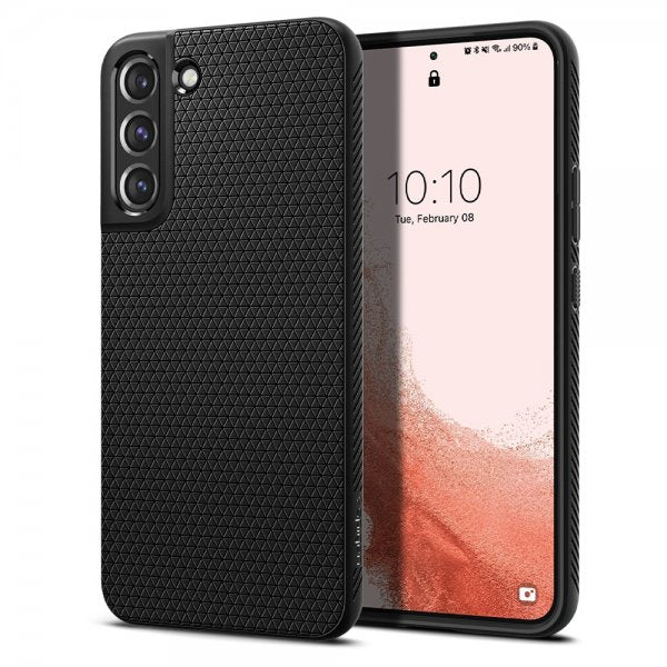 Spigen Samsung Galaxy S22 Deksel Liquid Air Matte Black