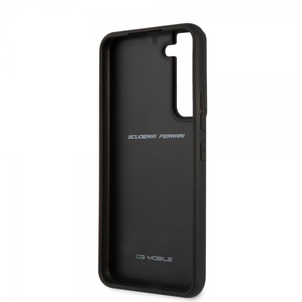 Ferrari Samsung Galaxy S22 Deksel Real Carbon Metal Logo Svart