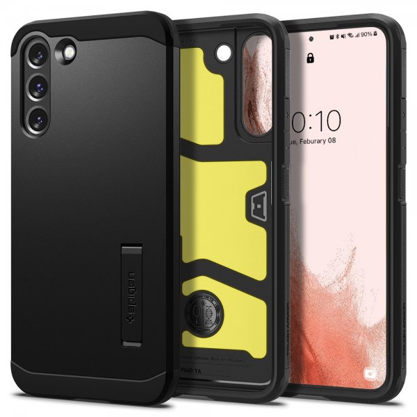 Spigen Samsung Galaxy S22 Deksel Tough Armor Svart