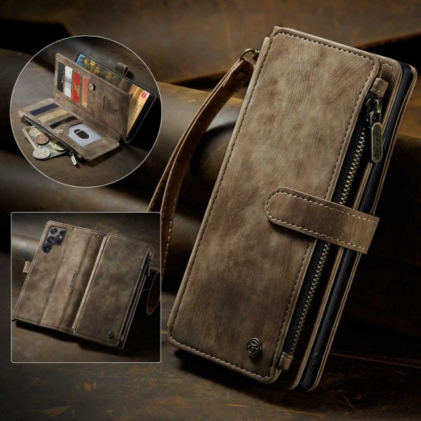 CaseMe Samsung Galaxy S22 Ultra Etui C30 Series Brun