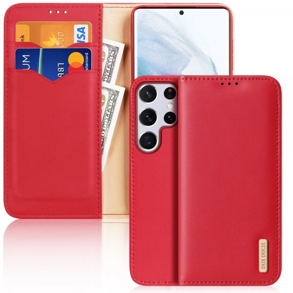Dux Ducis Samsung Galaxy S22 Ultra Etui Hivo Series Rød