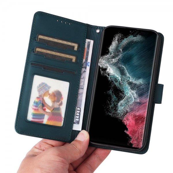Betopnice Samsung Galaxy S22 Ultra Etui Avtagbart Deksel 005 Blå