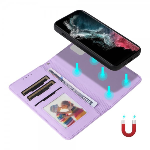 Betopnice Samsung Galaxy S22 Ultra Etui Avtagbart Deksel 005 Lilla
