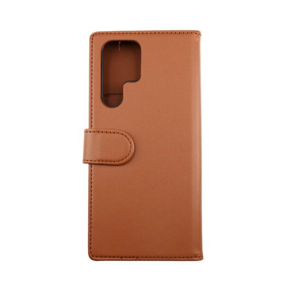 Rvelon Samsung Galaxy S22 Ultra Etui Detachable Wallet Case Brun