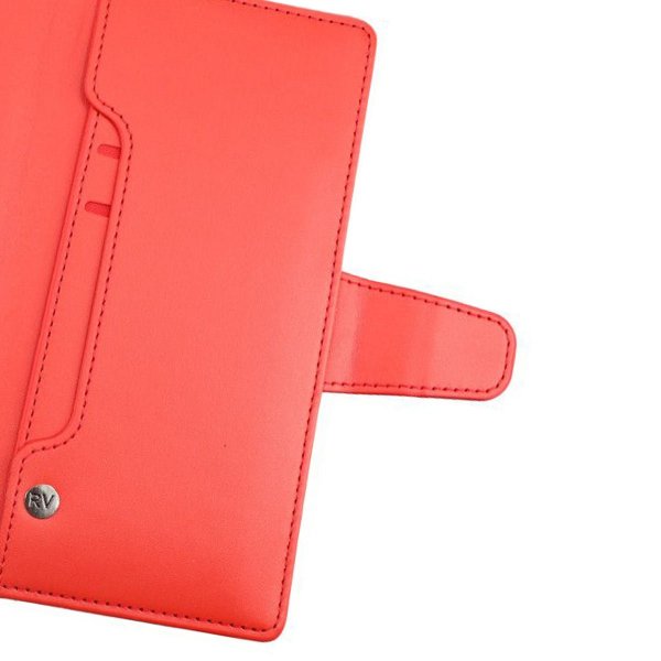Rvelon Samsung Galaxy S22 Ultra Etui Utbrettbar Kortlomme Rød
