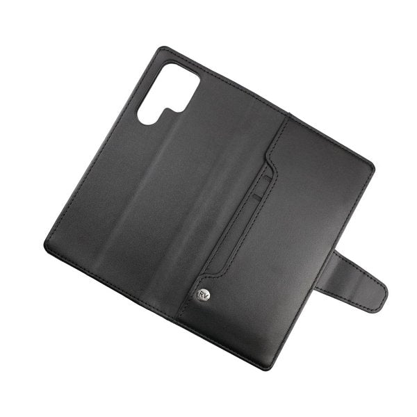 Rvelon Samsung Galaxy S22 Ultra Etui Utbrettbar Kortlomme Svart