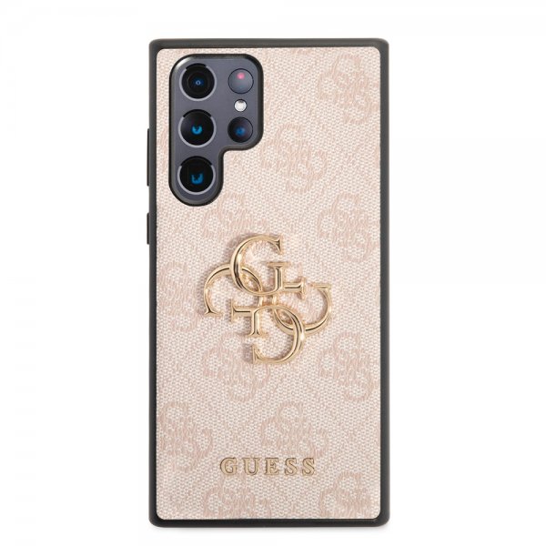 Guess Samsung Galaxy S22 Ultra Deksel 4G Logo Rosa