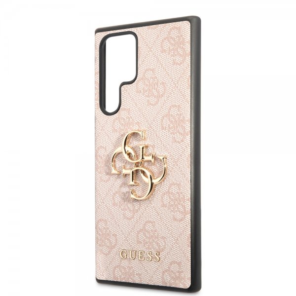 Guess Samsung Galaxy S22 Ultra Deksel 4G Logo Rosa