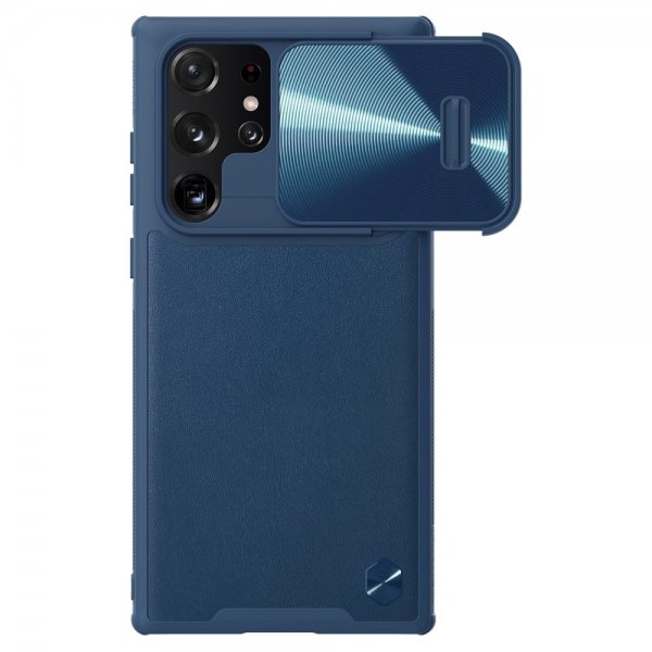 Nillkin Samsung Galaxy S22 Ultra Deksel CamShield Leather Blå
