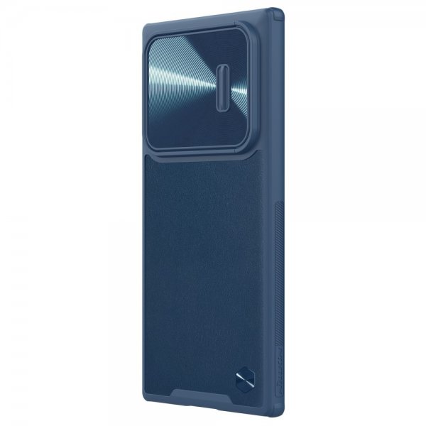Nillkin Samsung Galaxy S22 Ultra Deksel CamShield Leather Blå